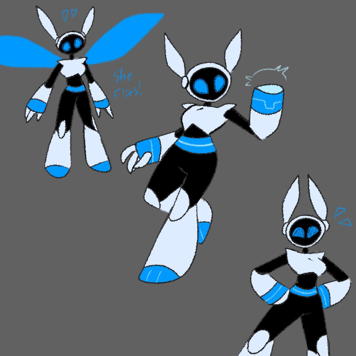 izkaijono's tweet photo. New robot girl oc 
Her name is Azul Topaz 

#oc #art https://t.co/0mg0jjWBMw
