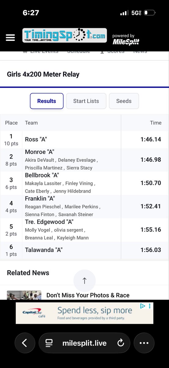 EmilieWrig64428's tweet photo. 4x2 anchor split:26.78, new PR in high jump! Go Rams! #track #fyp https://t.co/qHAn9ZKYX1