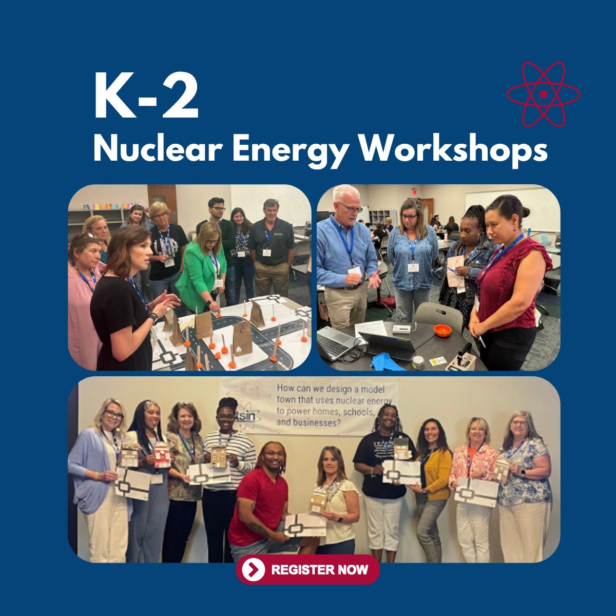theTSIN's tweet photo. Join us this summer for a K–2 #NuclearEnergy Training workshop designed to help educators introduce young learners to energy and #STEM concepts through project-based learning!

Register for the workshop closest to you: https://t.co/uqR4Ts3qH2 https://t.co/2e4EnCjZfL