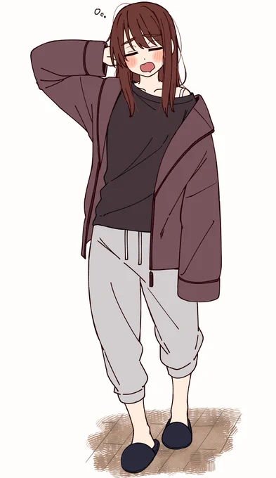 「おはよぉ～。。。」