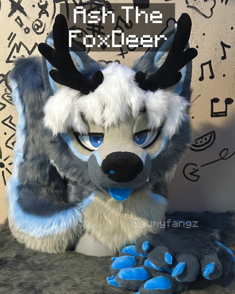 gumyfangz's tweet photo. Ash the Fox Deer !! 🦊🦌 @Ashfops 
.
.
#furry #fursuit #fursuitcommision https://t.co/oAJME3cbTm