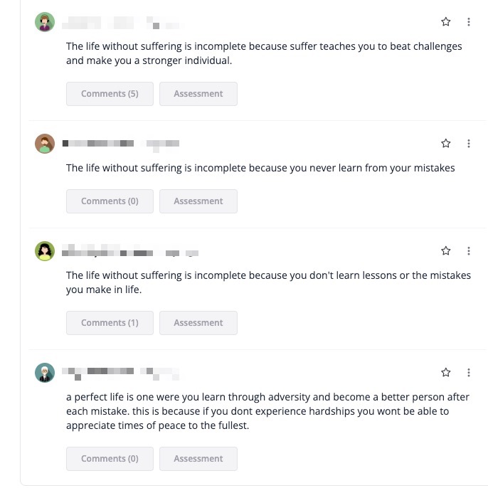 annalysis7's tweet photo. Noticed a teacher ran a discussion titled "Life"

Students: "Life without suffering is incomplete"

🫠 https://t.co/9pFLAFteDd