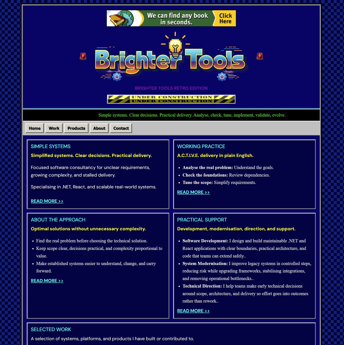 Mark_Redman's tweet photo. Always wanted to create a 90's version of my website;
https://t.co/p6cnwVkqCj https://t.co/FXrqiStaki