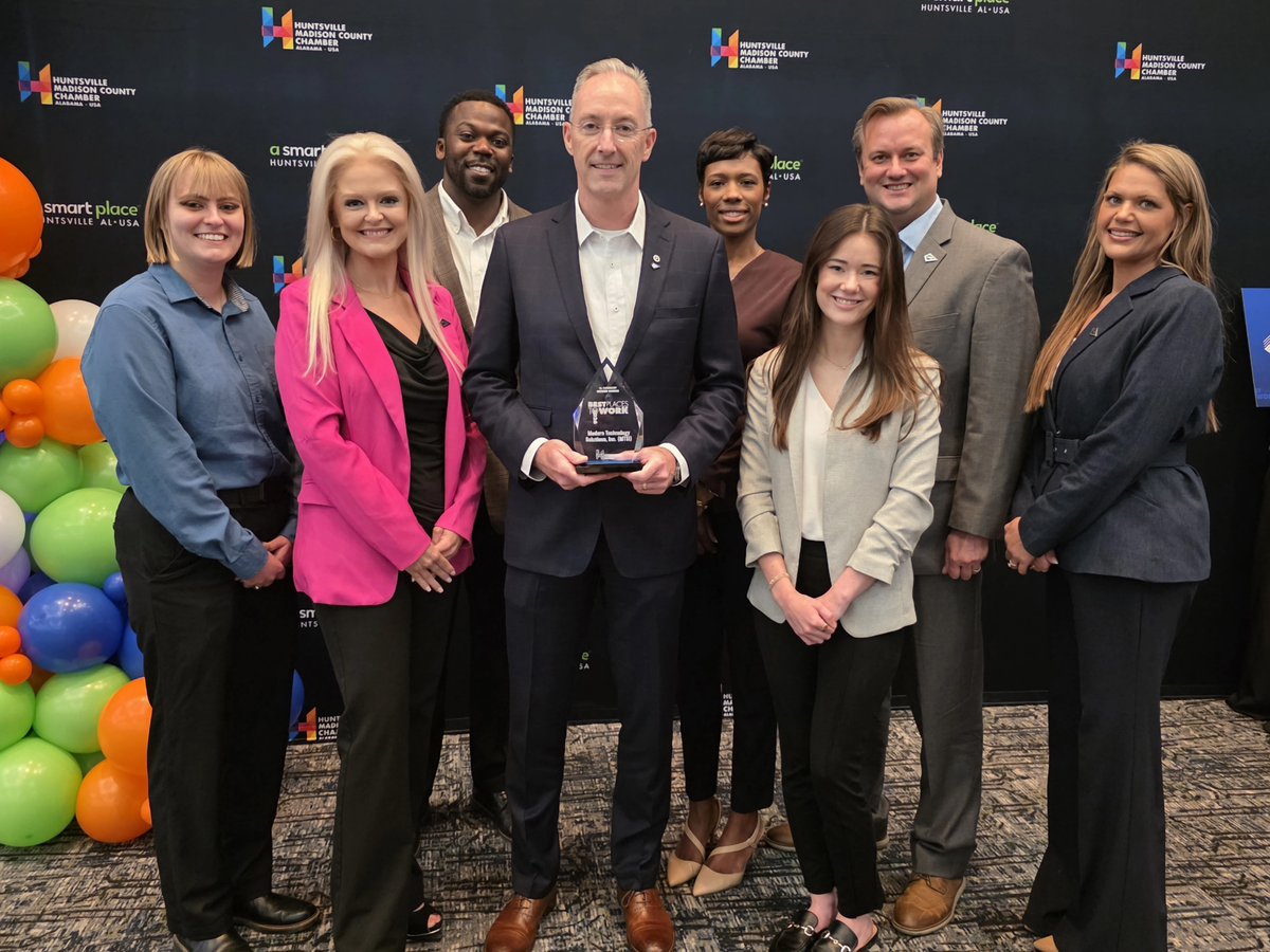 MTSI_VA's tweet photo. MTSI proudly earned Bronze in the X-Large Company category at the Huntsville/Madison County Chamber Best Places to Work awards luncheon!

View the full list of winners: https://t.co/bNK0YLJXag

#EmployeeOwned #ESOP #BestPlacesToWork https://t.co/YS81Nk4Kle