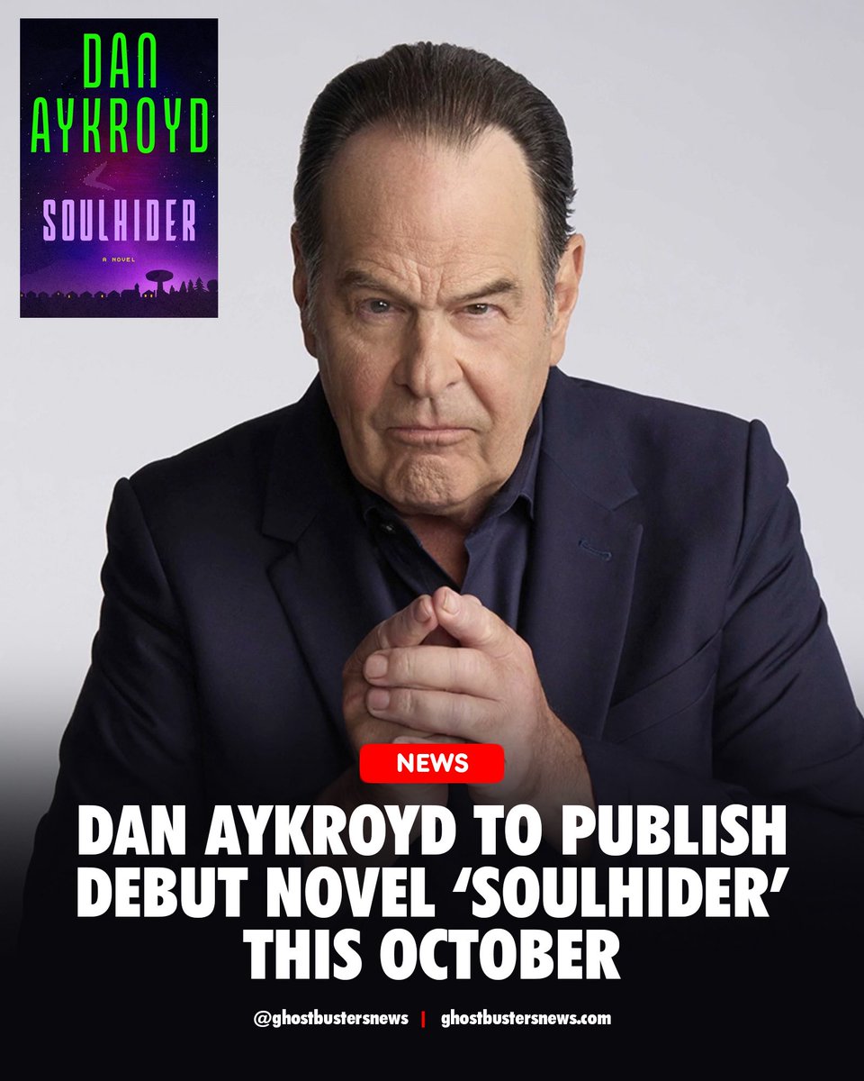 GBNewsdotcom's tweet photo. Dan Aykroyd to Publish Debut Novel ‘Soulhider’ This October: https://t.co/4mdl91i1fq https://t.co/QINgeN4BMS