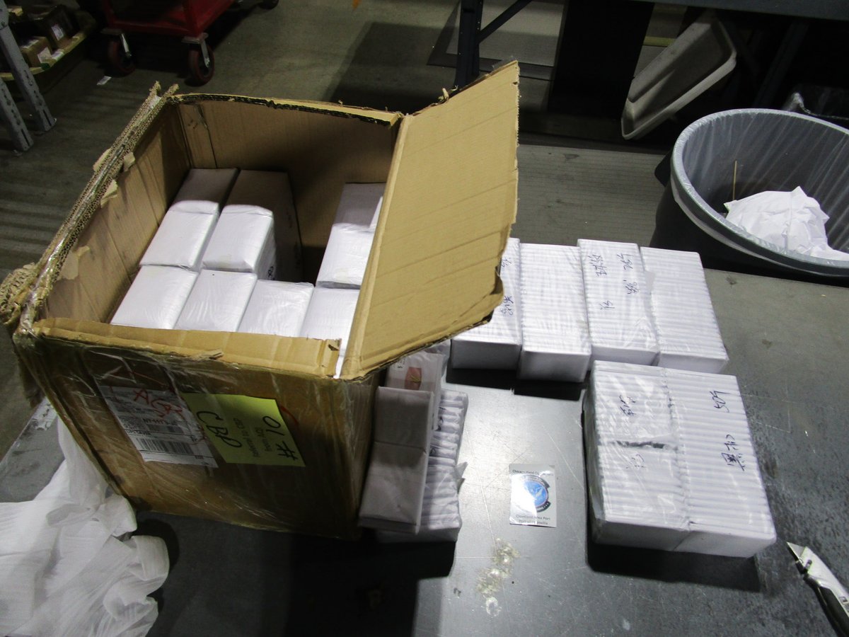 CBPChicago's tweet photo. A shipment manifested as “BED SHEET AND DUVET COVER SILK” actually were 280 Louis Vuitton wallets, 4 Goyard wallets, 590 Yves Saint Laurent wallets &amp; 200 Christian Dior wallets. Louisville CBP seized the counterfeits for violating trademark laws. If real the MSRP would be $583K. https://t.co/jhctWBmTb8