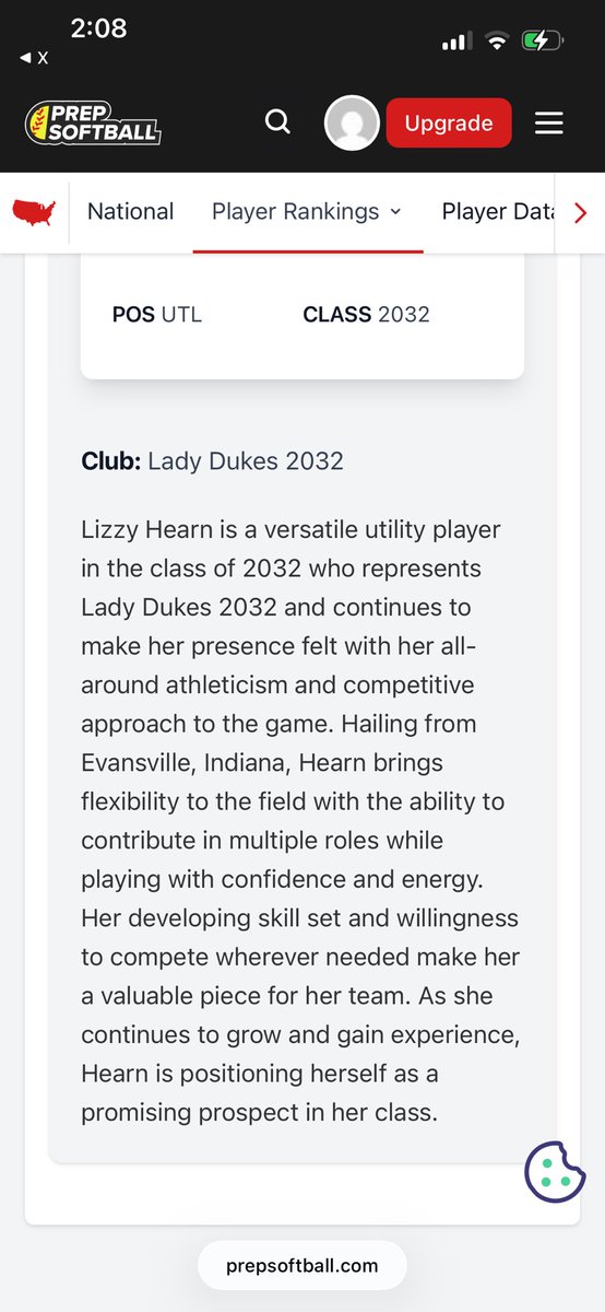 ladydukes2032's tweet photo. Our #5 is featured in Prep Softball 2032 Prospects 👏

Congratulations Lizzy! If you’ve had a chance to watch Lizzy in any and every position she plays you know it’s always fun to watch!💙 @LizzyHearn2032 https://t.co/MmHB5QLRiI