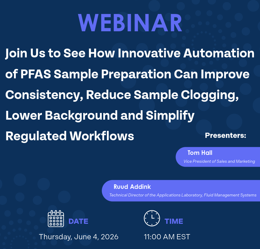 TotalPrep's tweet photo. Webinar Alert — June 4th, 2026 at 11:00 AM EST 😄
Join Us to See How Innovative Automation of PFAS Sample Preparation Can Improve Consistency, Reduce Sample Clogging, Lower Background and Simplify Regulated Workflows

Save your spot: https://t.co/WYtimDjIcF https://t.co/1xiUxp8y9X