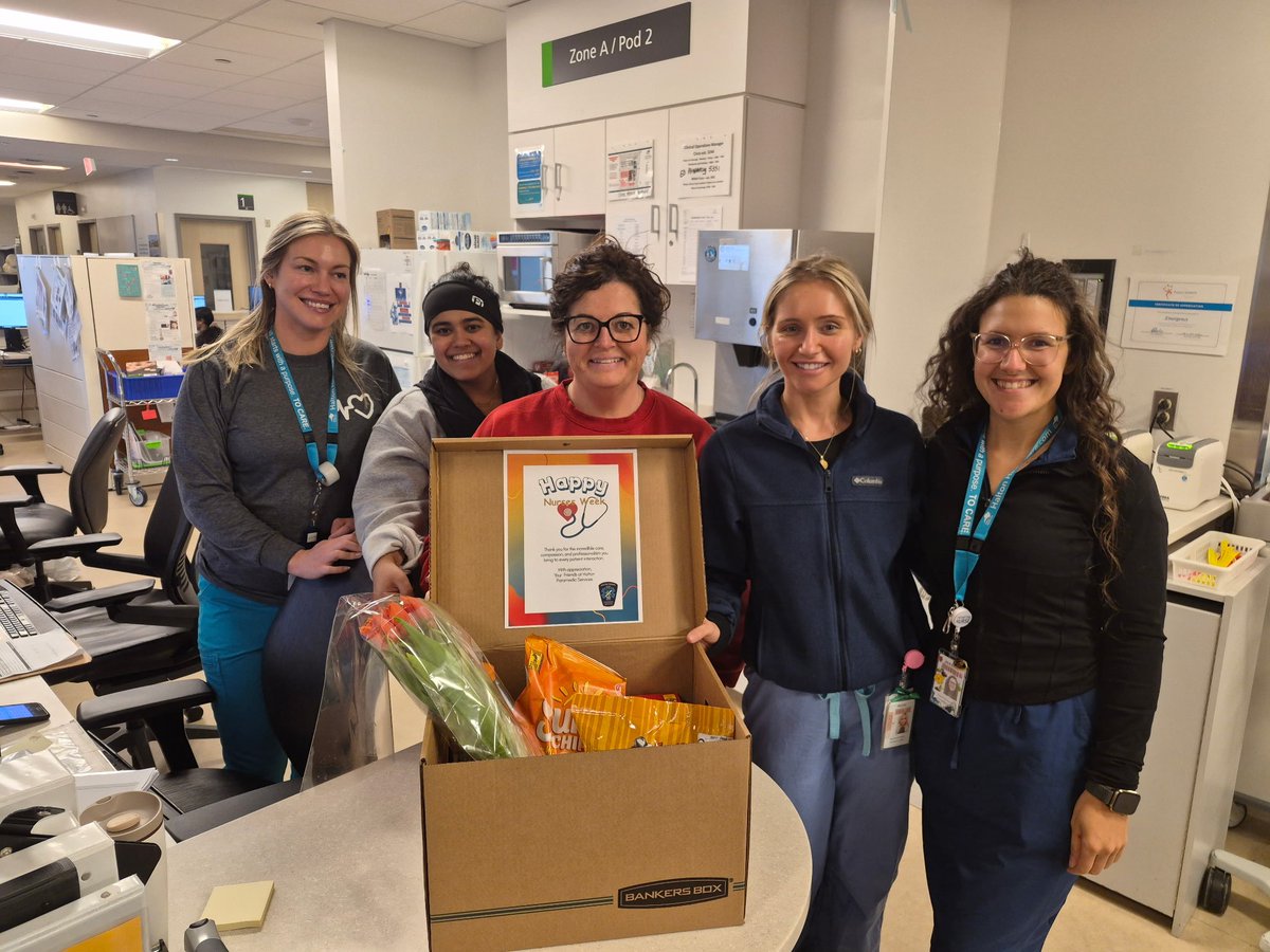 ChiefGSage's tweet photo. It’s National Nursing Week, a time to celebrate our extraordinary nurses at Halton Region Public Health and Social &amp; Community Services, as well as our hospital &amp; community nurses. Our team dropped some treats off in emerg this week to express our appreciation! Thank You Nurses! https://t.co/kDbPb4MuOm