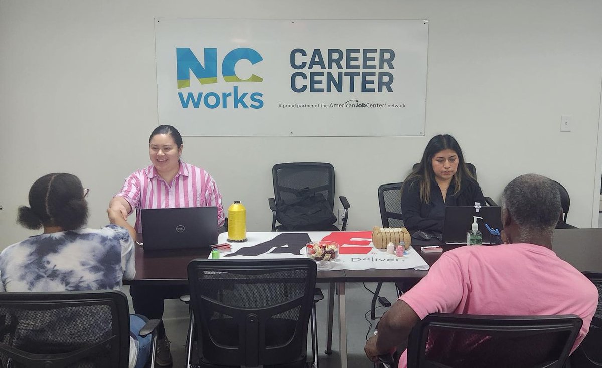 ncworksgaston's tweet photo. We had a great turnout for our event with American &amp; Efird. Thank you to all that showed out and best of luck! #ncworks #hiringevent https://t.co/oEqNzi1Tv7