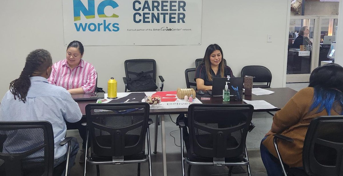 ncworksgaston's tweet photo. We had a great turnout for our event with American &amp; Efird. Thank you to all that showed out and best of luck! #ncworks #hiringevent https://t.co/oEqNzi1Tv7