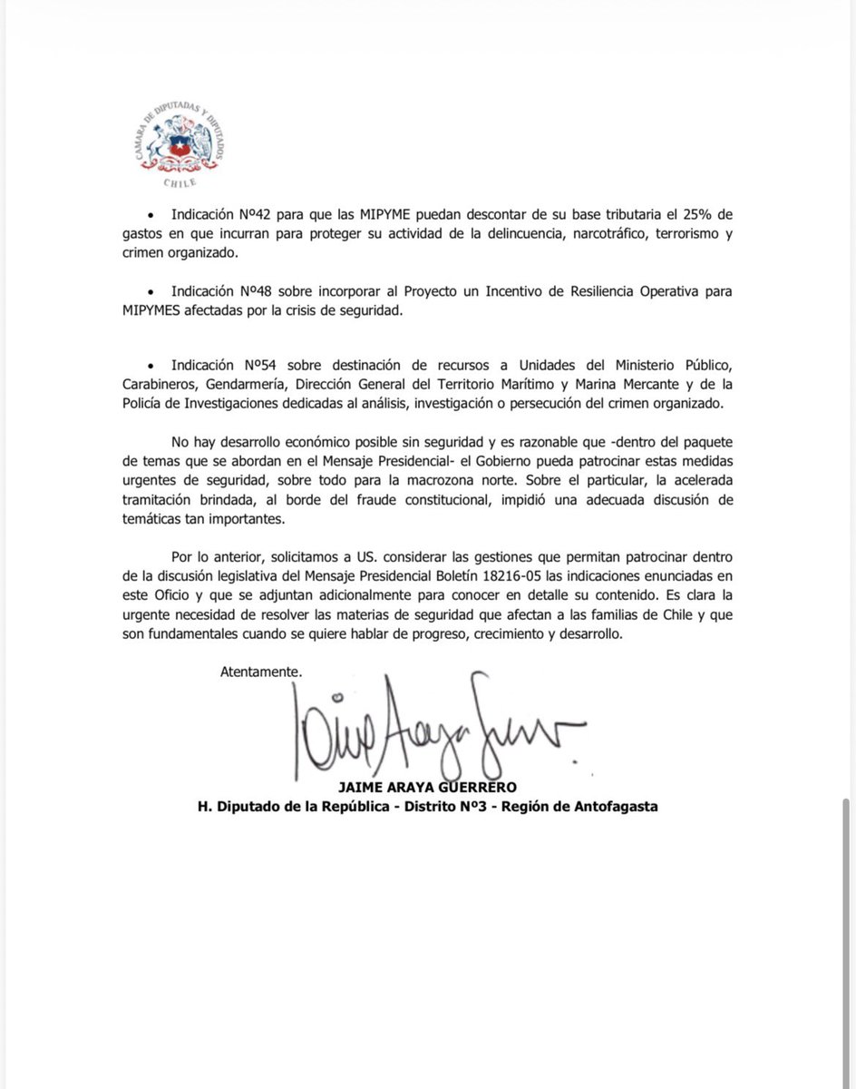 Jaime Araya Diputado tweet media
