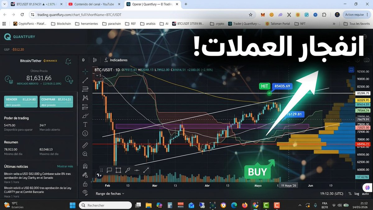 CriptoArab's tweet photo. التحليل اليومي ل #البتكوين .
للتداول والإستثمار على #BTC و #العملات_الرقمية #CRYPTO و الأسهم و الفوركس من دون أي عمولات أو رسوم اقتراض، وبالأسعار الفورية في الوقت الفعلي من البورصات العالمية: #Quantfury رابط الفيديوا:
https://t.co/6W4X44tjq5
#Bitcoin #btc #crypto #SP500 https://t.co/pdvvMbr84Z
