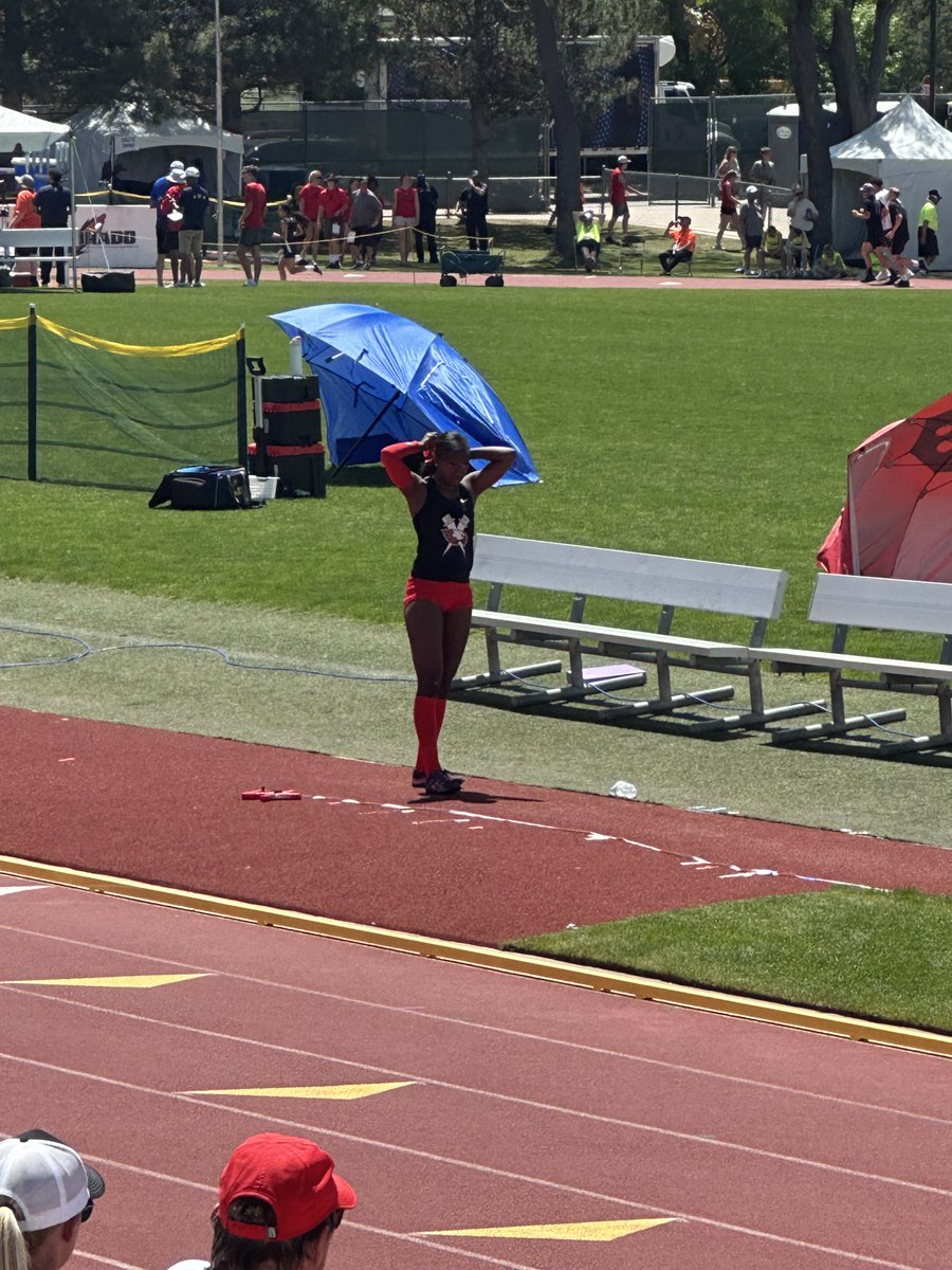 raptorathletics's tweet photo. State Track: Zenobia Witt becomes a three-time state champion in the Long Jump winning today with a jump of 19’3. Incredible Zenobia !!! ⁦@aurorasports⁩ https://t.co/UuNMIZIZMg