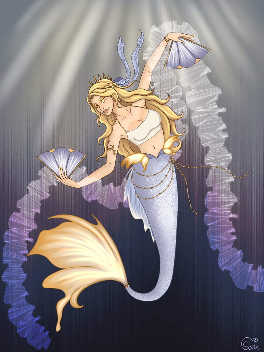 Sorin_Sunkeeper's tweet photo. The light shines upon her, even under the surface ☀️

#oc #Mermay #Mermay2026 #digitalart #mermaid https://t.co/yToHQoAkeb