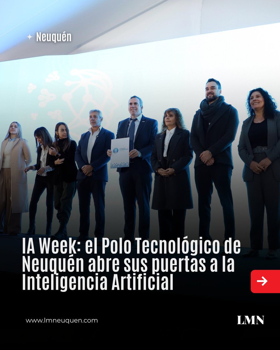 LMNeuquen's tweet photo. 🤖 Con un total de 15 mil inscriptos para las tres jornadas, este jueves comenzó la #IAWeek en el Polo Tecnológico (@eneneuquen) de #Neuquén. https://t.co/TOVGhmqUcw