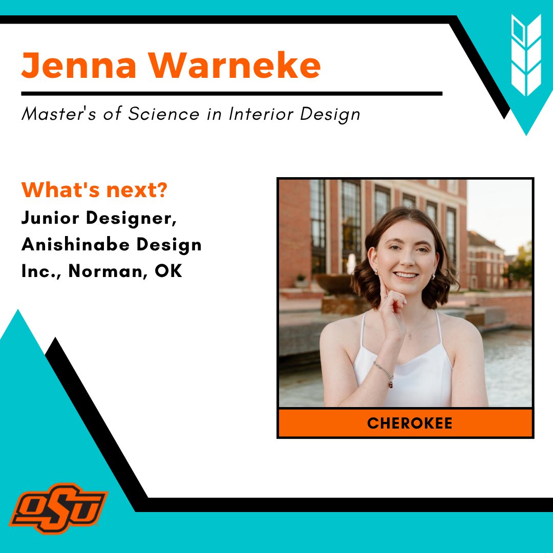 sovnationcenter's tweet photo. Congratulations to one of our 2026 graduates, Jenna Warneke! We are so proud of you!

Jenna will be a Junior Designer at Anishinabe Design Inc. in Norman, OK! https://t.co/g3mKouscWb