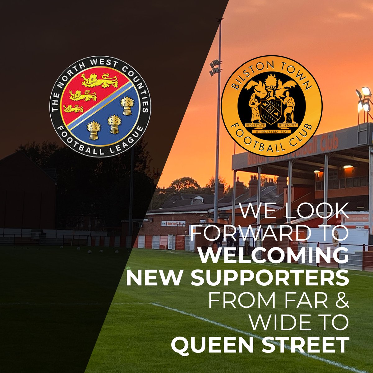BilstonTownFC's tweet photo. A new season in a new league.
@nwcfl 

More miles, more fun, more memories 🧡

Let’s take this wonderful fan owned club on the road 🤝 @WeAreTheFSA https://t.co/4jMfbhbbPm