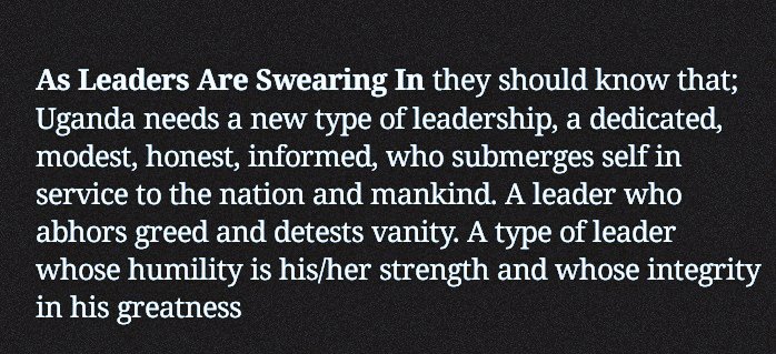 WasswaMuhammadK's tweet photo. The Type of Leadership Uganda Needs, https://t.co/mdwFoN0cqD