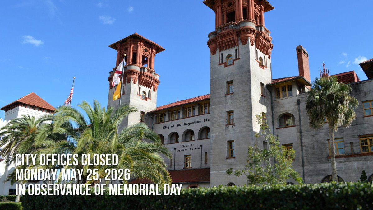 City of St. Augustine tweet media