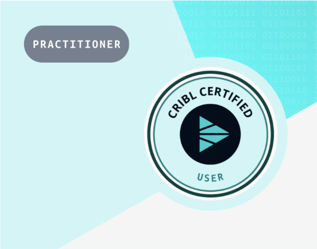 cribl_io's tweet photo. Are you new or new-ish or new-er to Cribl?

Our level 1 Cribl certification is foundation-level. It introduces, educates, and validates your ability to effectively use Cribl.

Sign up for FREE: https://t.co/IQ4mEW4Yta https://t.co/pJ67TjkeZQ