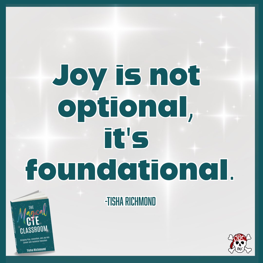 burgessdave's tweet photo. Let's create joyful classrooms!
@tishrich shows how to bring your #CTE classes to life in The #MagicalCTE Classroom.
Oh! Shhh! This stuff actually works in ALL subjects!
https://t.co/rnTovxNnaJ
#dbcincbooks #tlap #MLMagical #fcs https://t.co/qQUMXbq6Qz