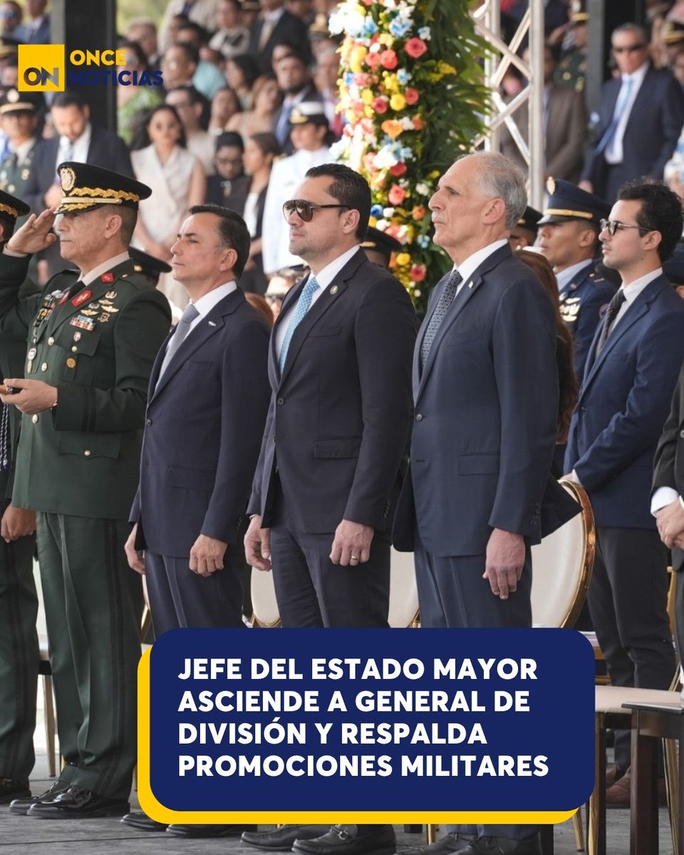 canal11hn's tweet photo. 🟡| El jefe militar aseguró que este tipo de procesos fortalecen la estructura jerárquica de la institución y permiten mantener el orden interno dentro de las Fuerzas Armadas.
Detalles aquí 👉 https://t.co/rGn1hJkVSg
#Honduras #FFAA #Ascensos https://t.co/LqLDg1D7nB