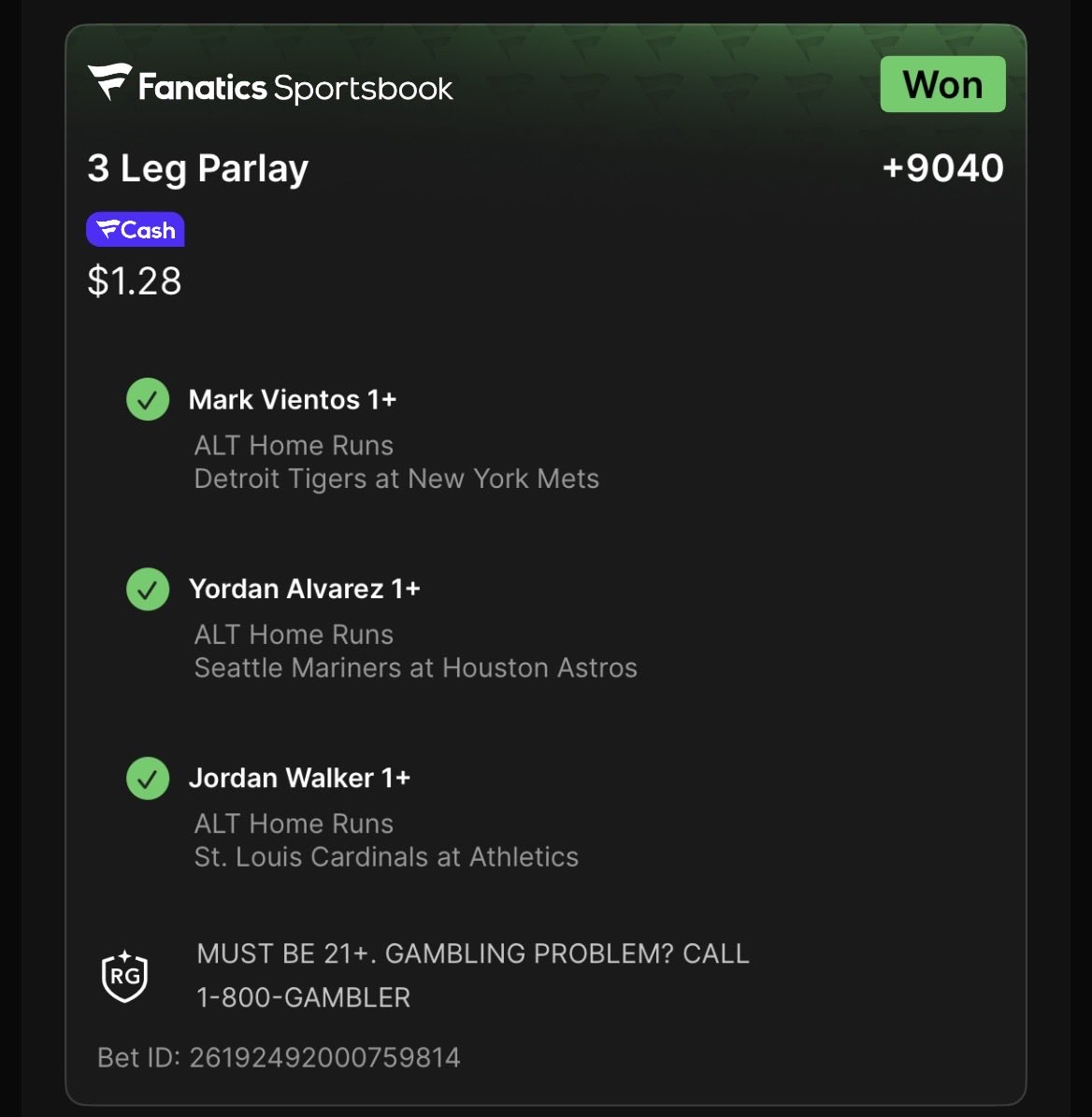 Nene01199's tweet photo. The best capper of them all  since I joined I have not gone a week in the negative @waveswizdom 🎉🎉🎉 https://t.co/Fwa7UopvOA