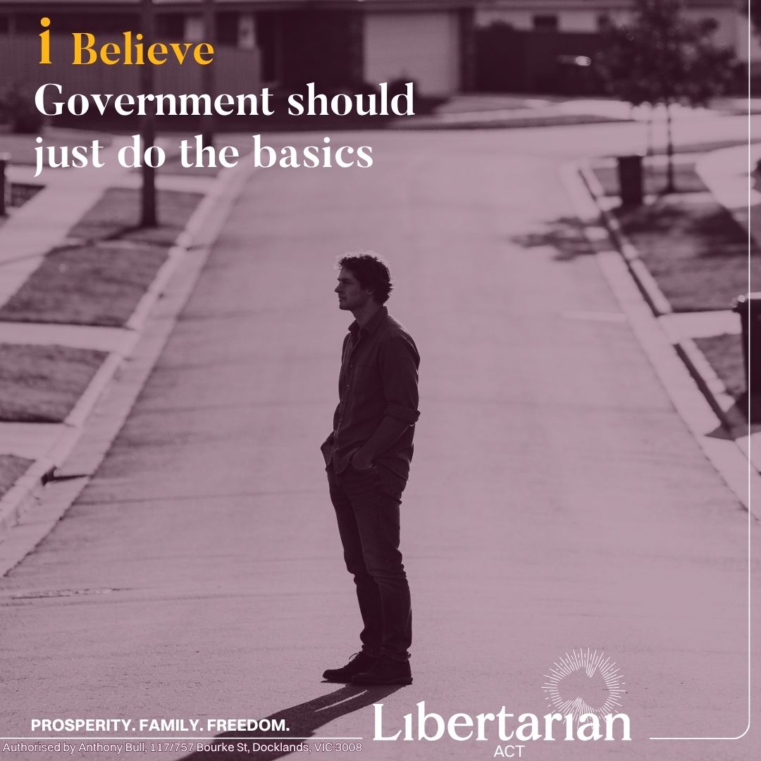 libertarianact's tweet photo. What if government just did the basics? Protect rights. Uphold the law. Keep people safe. Then step back.
That's not radical. That's how most Australians assumed it already worked.
#LimitedGovernment #LibertarianACT #Canberra #FreedomMatters https://t.co/wt9aPsPCT0