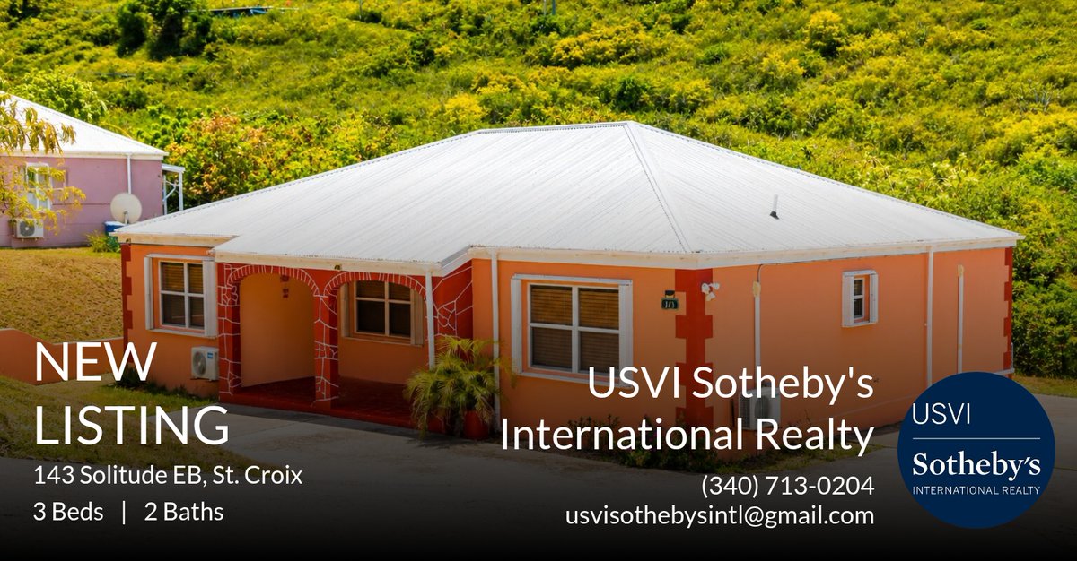 USVISIR1's tweet photo. 📍 New Listing 📍 Take a look at this fantastic new property that just hit the market located at 143 Solitude Eb in St. Croix. Reach out here or at 340-226-1690 for more information
#usvi #usvirginislands #realestate #luxu... https://t.co/nOE88yqoYR https://t.co/HW4WJ2z5IZ