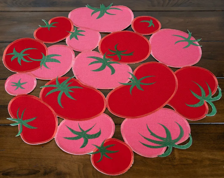 LinensArtThings's tweet photo. This charming tomato cut work doily brings a delightful garden-fresh aesthetic to your table setting. Featuring an assortment of embroidered tomatoes in vibrant red and soft pink hues, each piece showcases detailed green stems that add authentic character to the design. Perfect as a decorative placemat or table accent, this embroidered linen piece adds a playful yet sophisticated touch to your dining experience! #linens #doilies #tablecloths #tabletopper #homedecor #homedesign #tablelinens #tablerunner #cloths #art #lace #LAT #linensartandthings Shop Now: https://t.co/30KKk0ZRVE