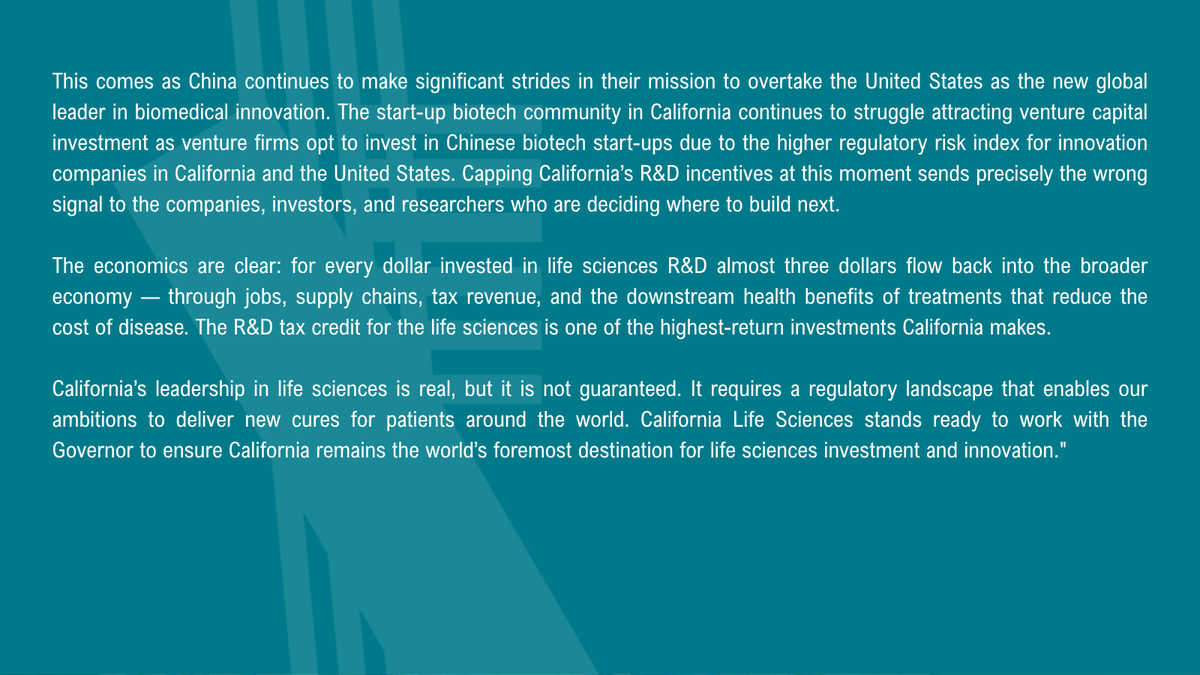 California Life Sciences (CLS) tweet media