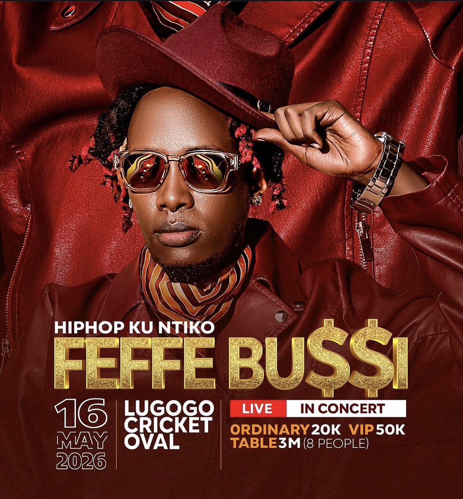 Ray_G_official's tweet photo. Let’s support a brother @FeffebussiMusic 
16th May 2026 
Lugogo Cricket Oval https://t.co/jvFULghstf