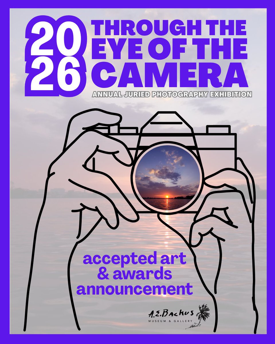 AEBackusMuseum's tweet photo. ANNOUNCING ACCEPTED ART &amp; AWARDS
👁️📷 | 2026 "Through the Eye of the Camera" Annual Juried Exhibition

Go to https://t.co/QAdQfSaCez for the full listing of 81 accepted works in this year's exhibition. 

Congratulations to all represented and who entered the competition! https://t.co/LsUNM5Vb6Q