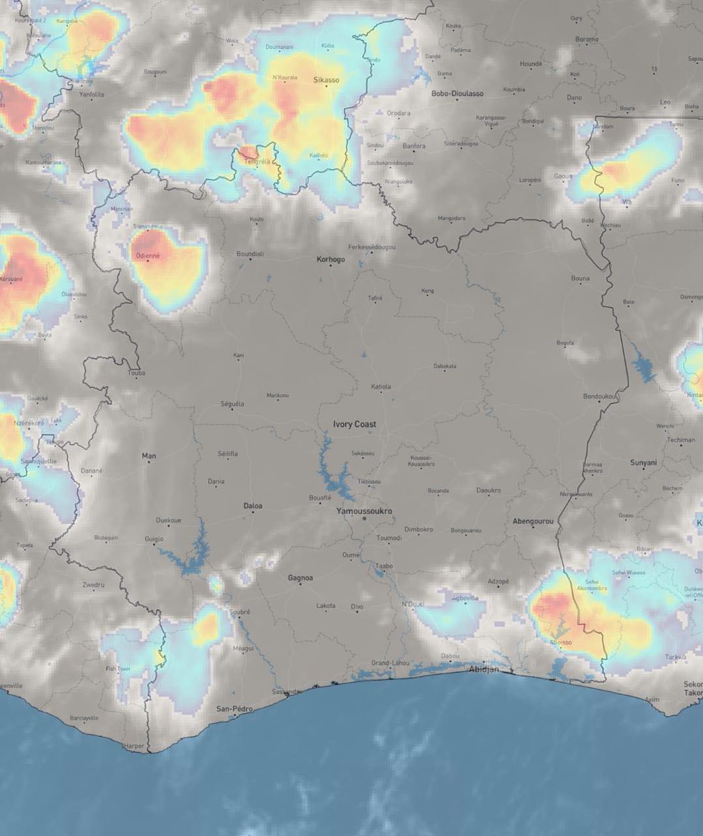 sodexam's tweet photo. 📷 VIGILANCE MÉTEO 📷 Pluies prévues ce début de nuit sur Folon, Kabadougou, Tonkpi, San‑Pedro, Nawa, Sud‑Comoé, Mé, Agneby‑Tiassa, Grands‑Ponts et District d'Abidjan. Émis 14/05/2026 19h28. Soyons vigilants. https://t.co/ZFfBB9At2G