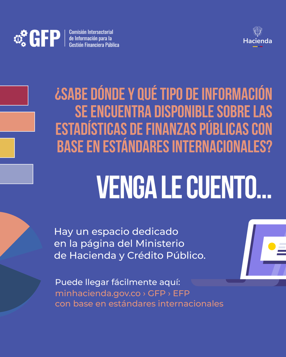 pteColombia's tweet photo. Las Estadísticas de Finanzas Públicas de base devengado, tienen su propio espacio en la página del @MinHacienda.
📊 Conozca qué tipo de información hay disponible.
Esta y otra información relacionada la encuentra en: https://t.co/97XdxGCvnj
#FinanzasPúblicas
#Transparencia
#EFP https://t.co/B8ToJh1fA4