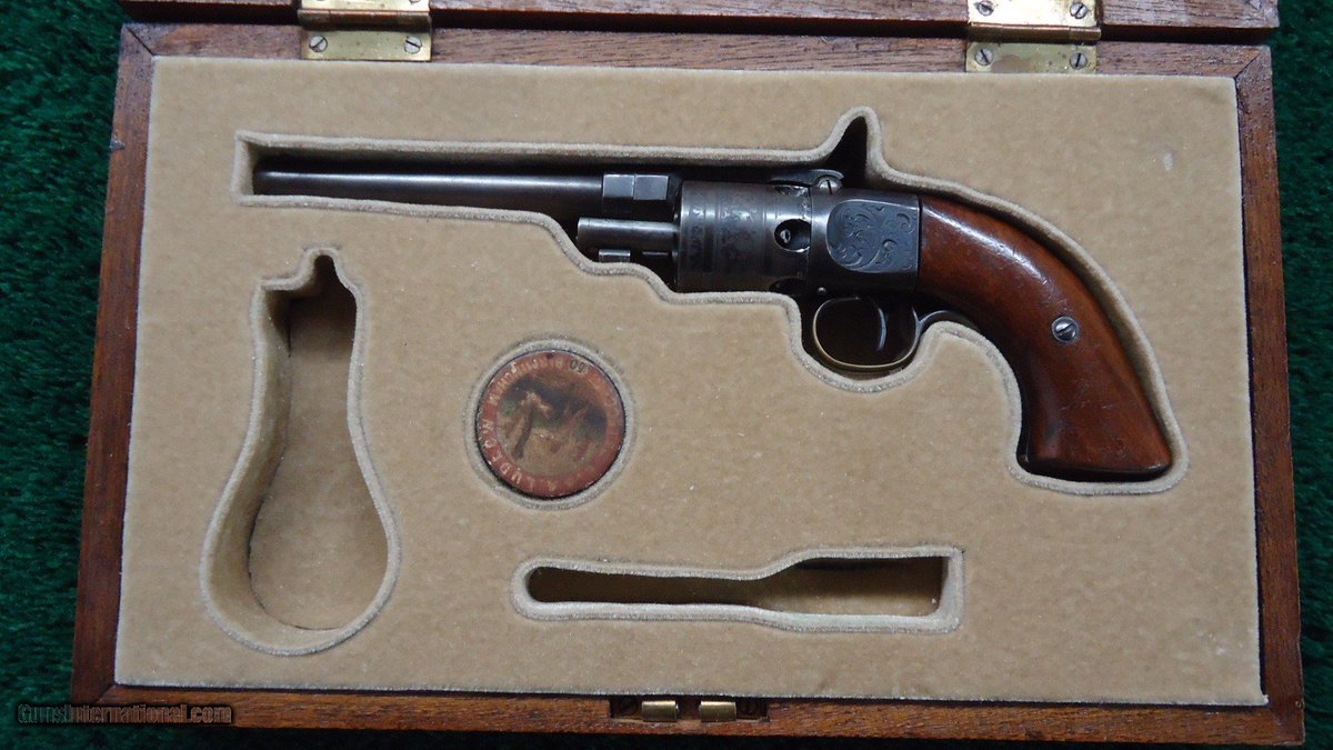 GunsInternation's tweet photo. The Mass. Arms Co. Wesson &amp; Leavitt Revolver is an early side-hammer design from a time when revolvers were still evolving—uncommon and full of character.
https://t.co/vZrut8doZV

#MassArms #WessonLeavitt #AntiqueFirearms #RevolverHistory #GunsInternational https://t.co/eG9eUGU5h8