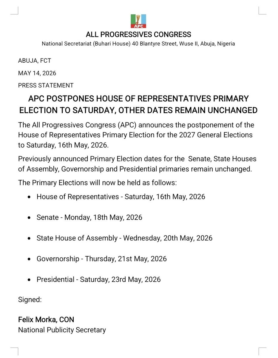 APC Nigeria tweet media