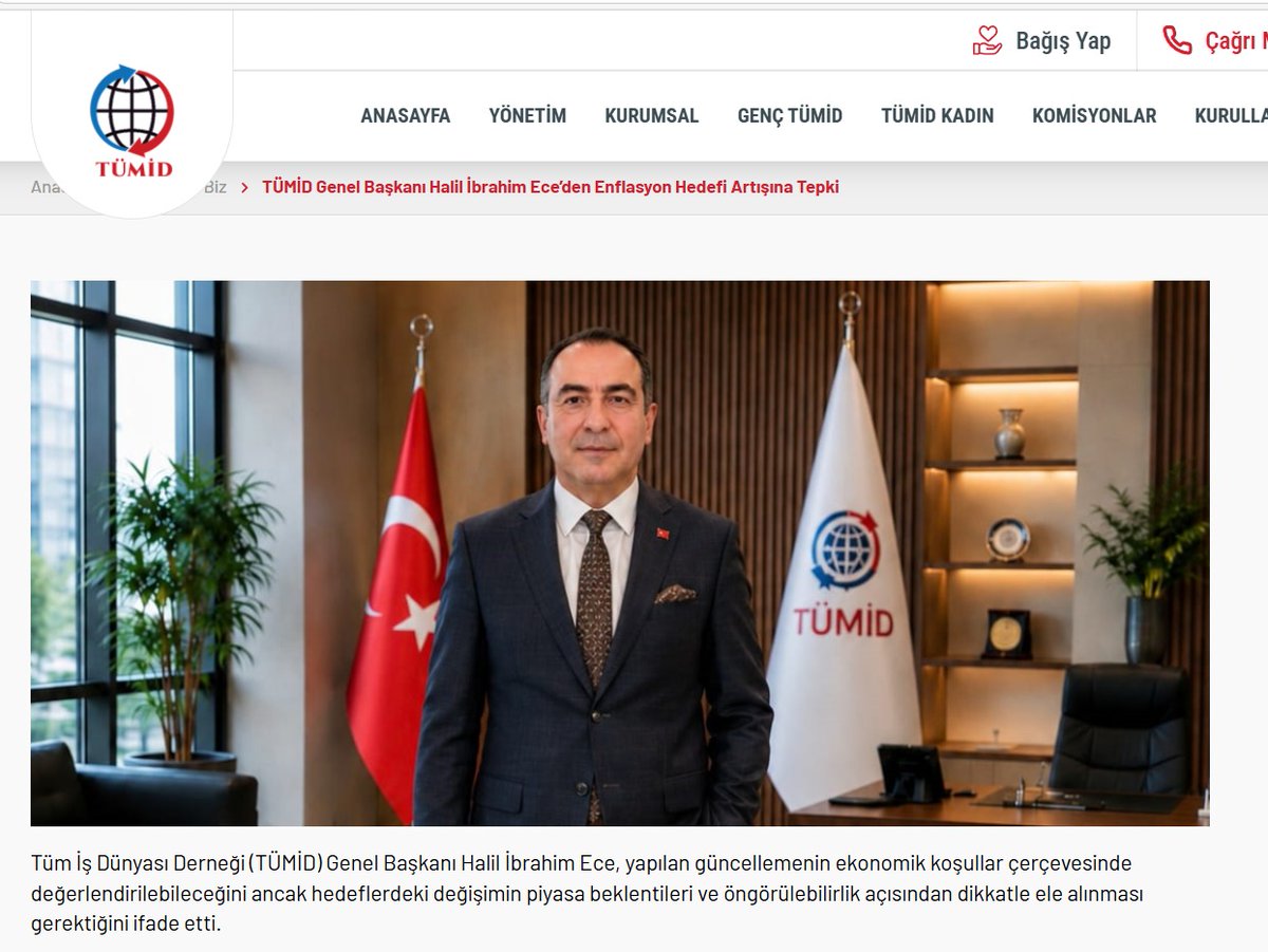StkTumid's tweet photo. TÜMİD Genel Başkanı Halil İbrahim Ece’den Enflasyon Hedefi Artışına Tepki

https://t.co/zDI72aE0eX
 https://t.co/xnXNaCnpRn
 https://t.co/yIrYOo7TKu https://t.co/yZWEwlukgy