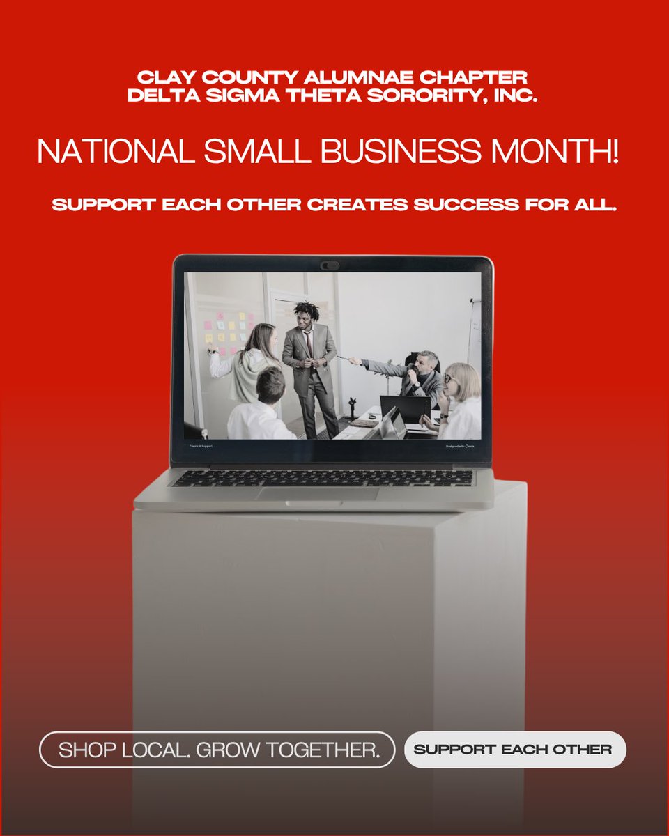 ccacDST's tweet photo. This National Small Business Month, the Clay County Alumnae Chapter wants to intentionally show love and support to the amazing entrepreneurs, creators, service providers, and business owners in our chapter, communities, and beyond. ❤️ https://t.co/J9KEFWAt9h