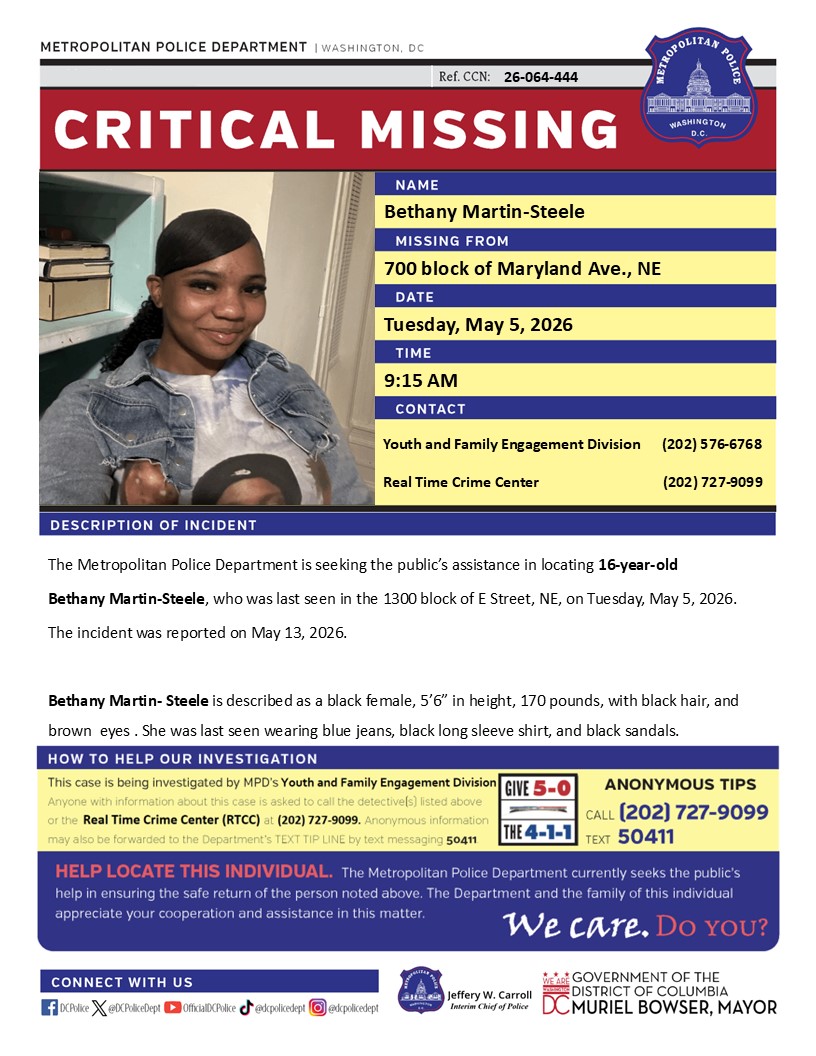 DC Police Department tweet media
