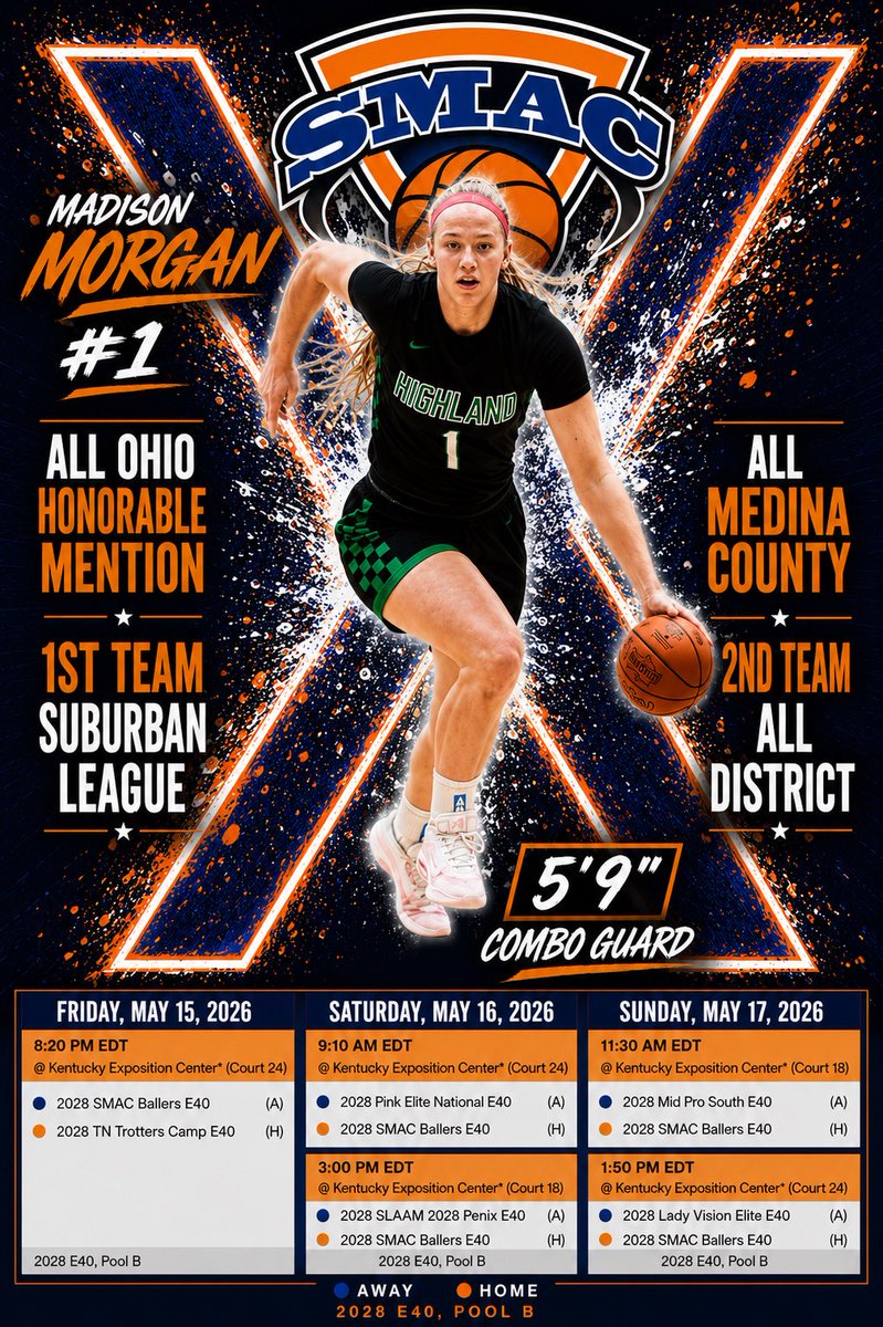 _MadiMorgan's tweet photo. Can’t wait to play this weekend with my team at The Classic! @NorthwoodWBB @HUWBB @CedarvilleWBB @WalshCavsWBB @AshlandWBB
@SEUFireWBB 
@Malone_WBB https://t.co/uGS3uJuQVM