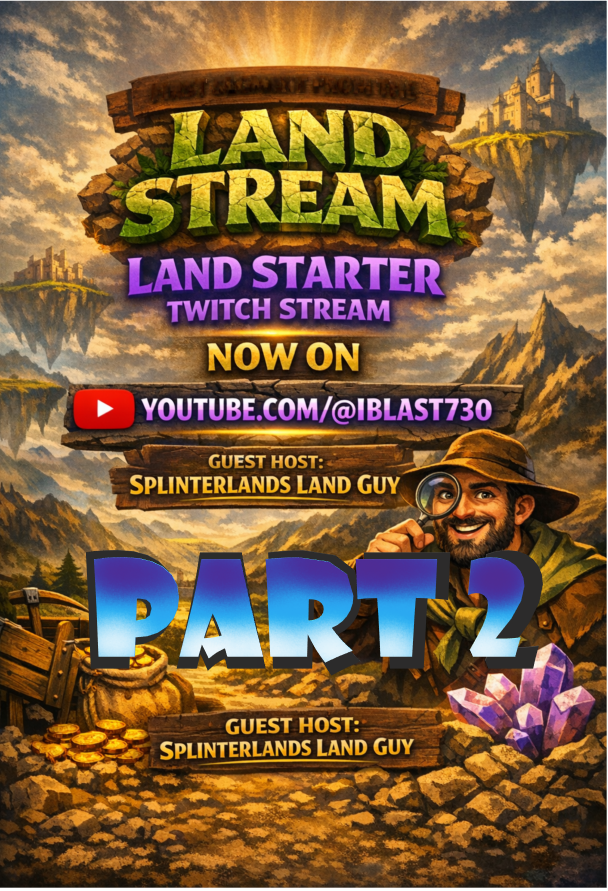 iblast530's tweet photo. Splinterlands and iBlast Arcade “Land Starter Guide” Guest Host: Splinterlands Land Guy.
the SECOND segment of the Land Starter Guide Twitch stream LOADED TO YOUTUBE!. #Splinterlands #Praetoria #Web3Gaming #LandLab https://t.co/AzKXQiTHDa https://t.co/XtkbjmWVvw