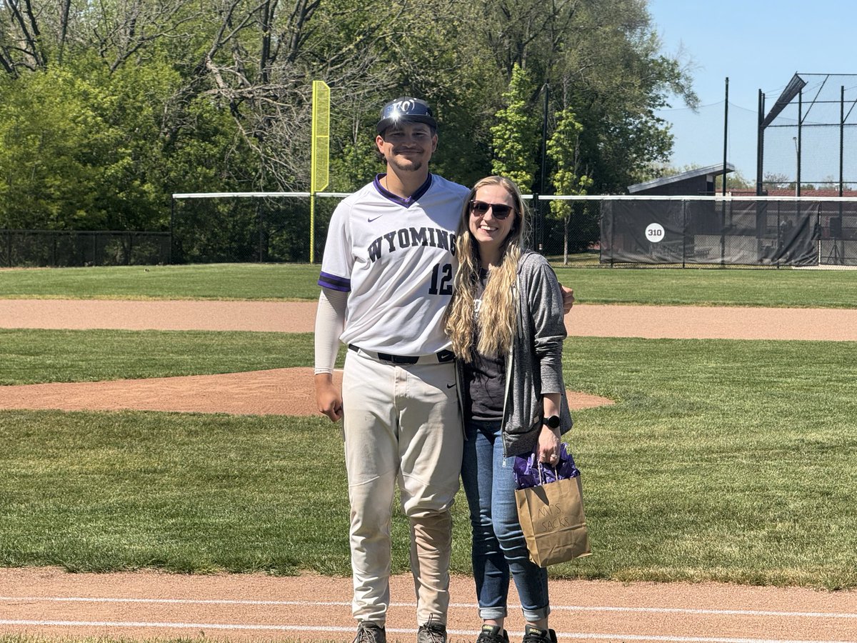 WyomingWolves's tweet photo. Wyoming Baseball with an awesome Teacher  Appreciation Night. Congratulations team and Coach Petree! Special! https://t.co/rZMQE51OKu