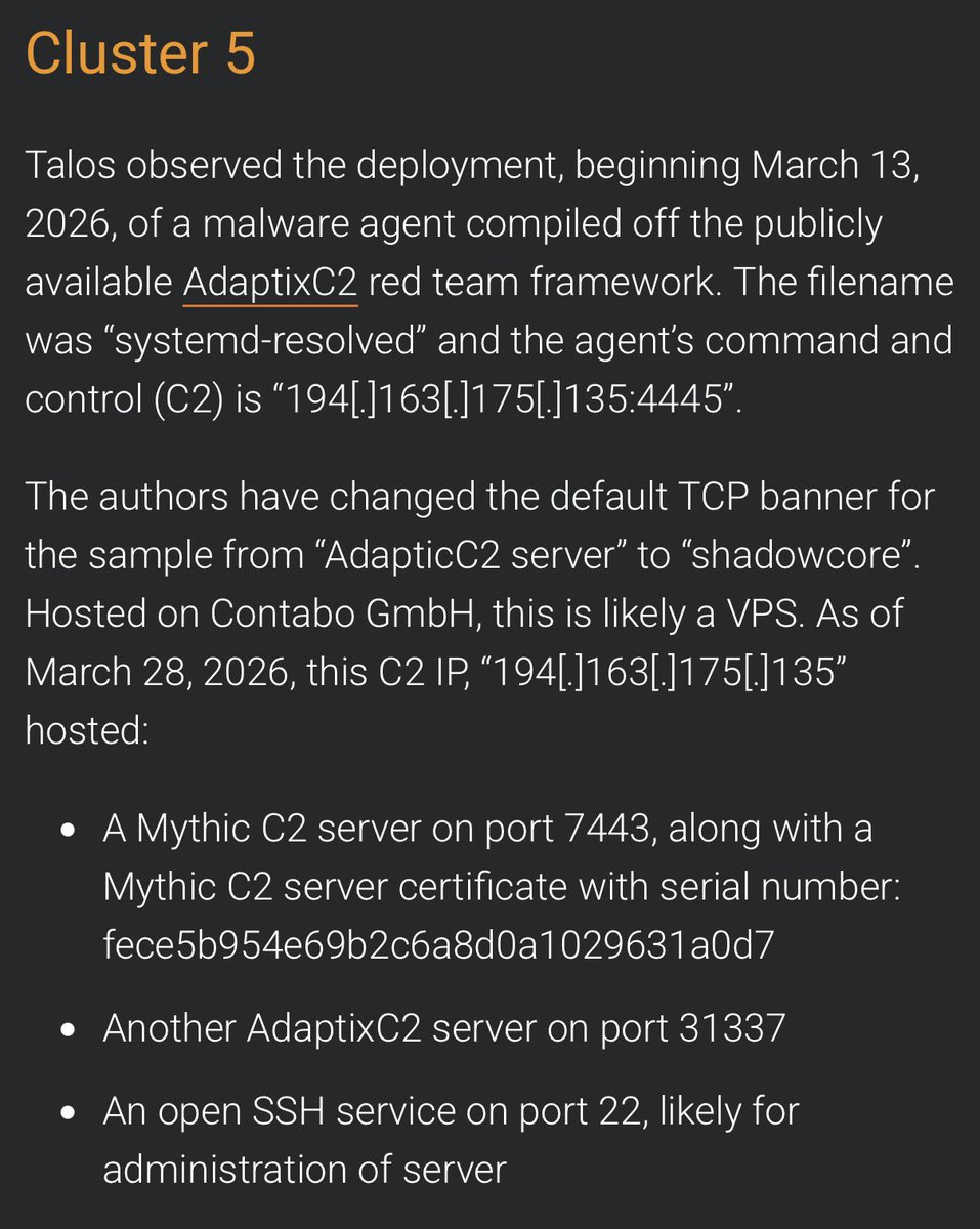 adversarialy's tweet photo. Looks like “shadowcore” was just a renamed version of AdaptixC2 https://t.co/HS5FRULuWO