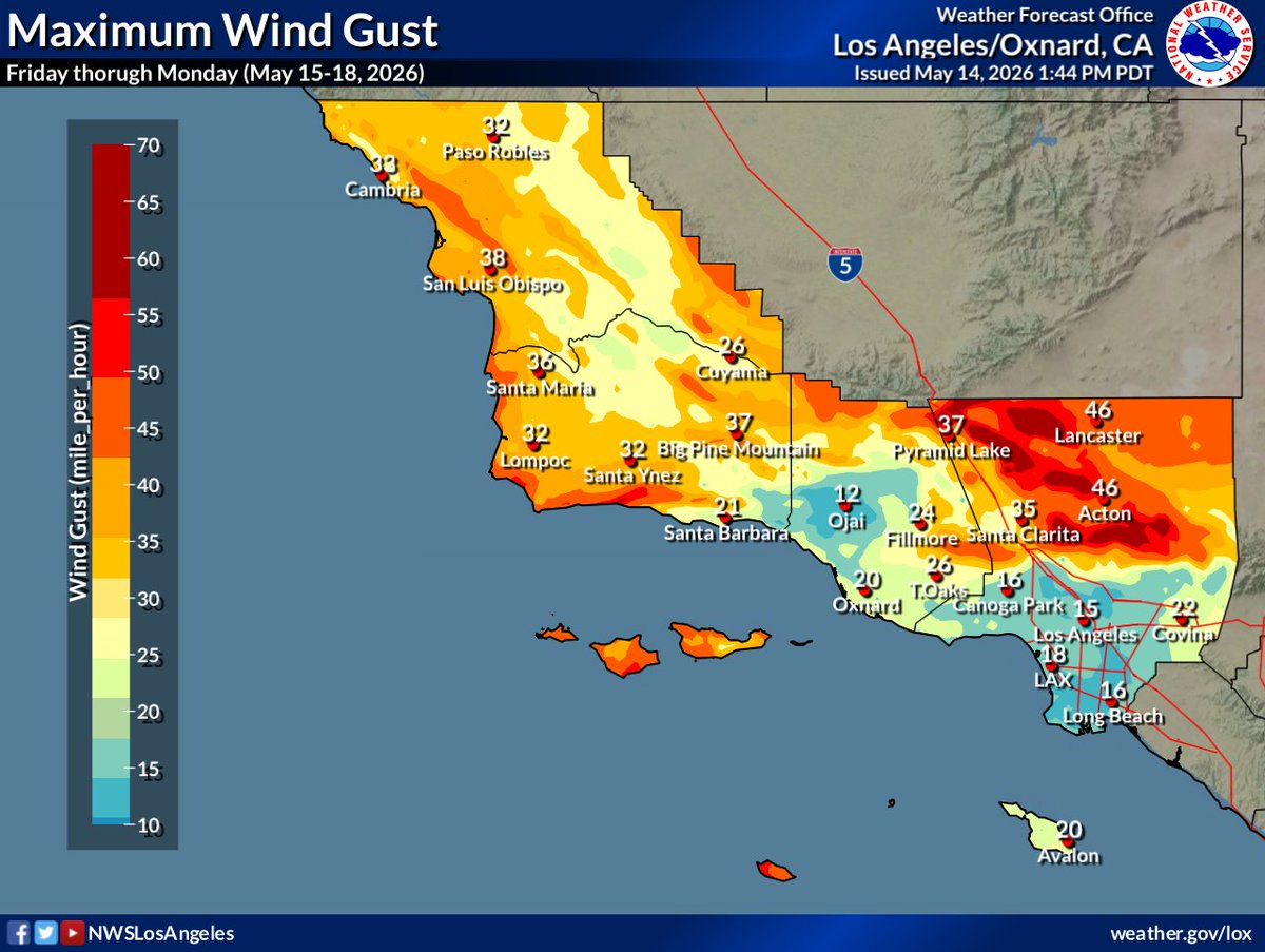 NWS Los Angeles tweet media