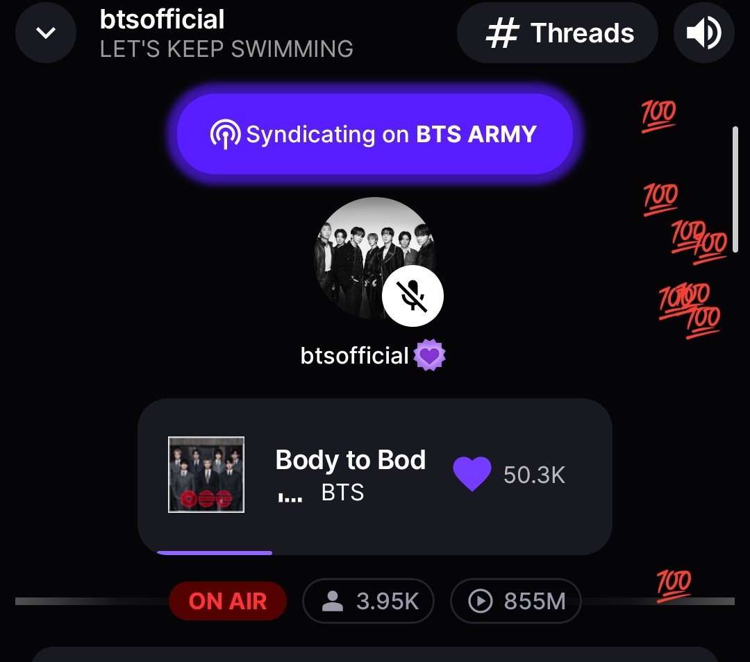 OnlyARMYChile's tweet photo. #BTSinfo | BTS
Comenzó la party oficial en Stationhead🙌
👉https://t.co/Nh0Nf2er8X https://t.co/mlZQ3QuLPO