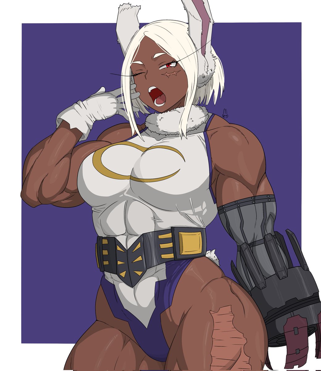 Hamhamster25's tweet photo. Have a beatiful weekend everyone! 🐰
I made a Ko-fi if anyone want a comission, i have a few slots open!😃
#Mirko #ミルコ #MHA https://t.co/iVQyVK4dT8