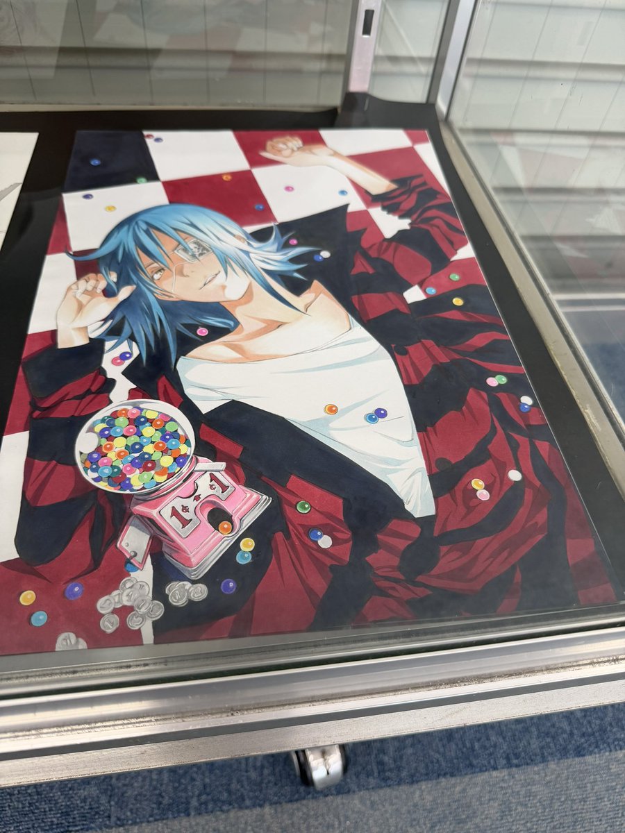 大暮維人のPOPUPストア行ってきた エアギア2巻の表紙の複製原画あっ