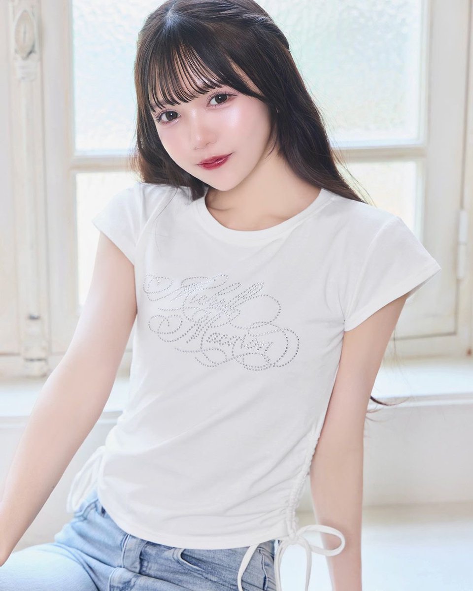 ミシェマカのこのトップス夏っぽくてかわいいし何でもあうし素敵だし